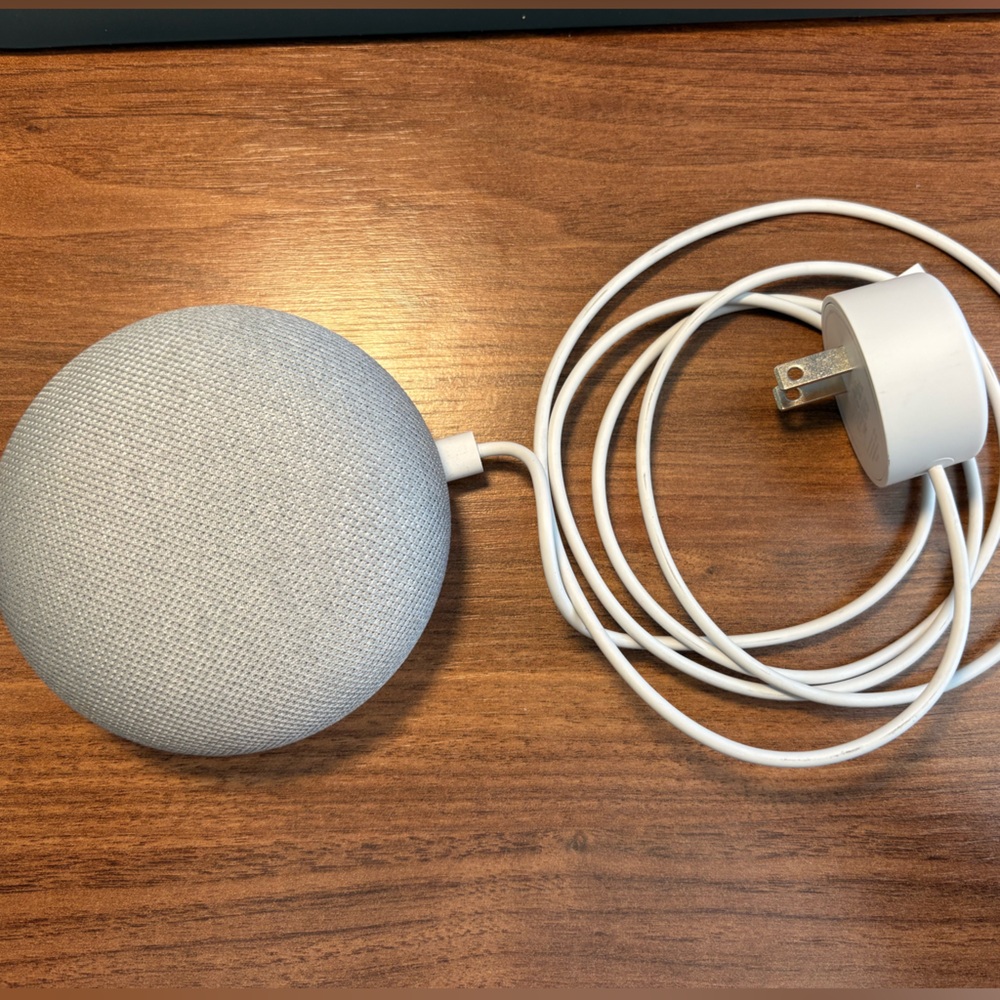 Google Mini Smart Speaker in Light Gray
